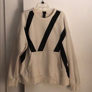 White and Black Crewneck